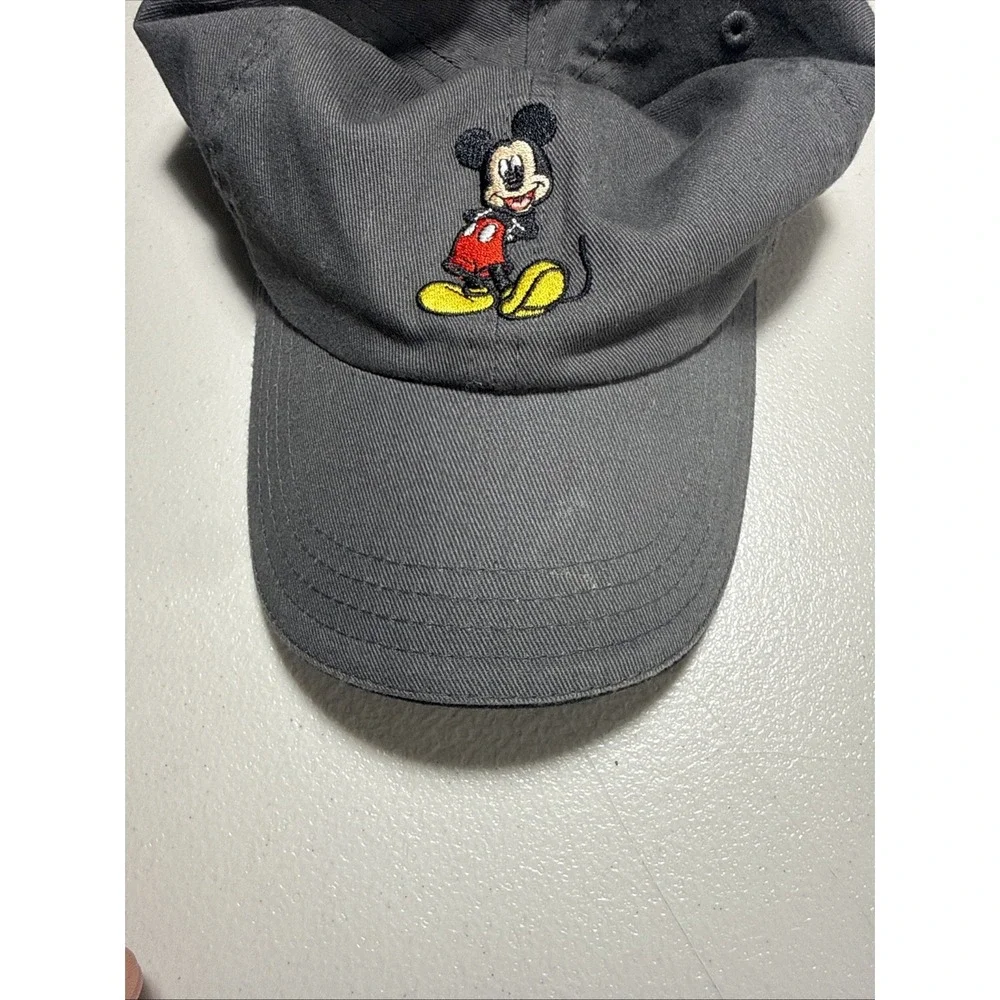 Disney Mickey Mouse Grey‎ Stretch Back Toddler Little Kid's Hat Baseball Cap